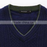 Wholesale Knit Sweater Cashmere/wool V-neck Sweater Mens thumbnail-3