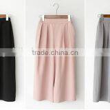 2016 New Fashion Girls Suits 2 Pieces Round Collar Sleeveless Tops+Slim Thin Korean Style Ultra-wide-leg Loose Trousers thumbnail-6
