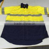 Manufacturer Custom Short Sleeves 100% Cotton Safety Work Shirts Hi Vis Shirts thumbnail-2
