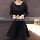 Latest Halter Neck Printed Crop Top And Midi Skirt Suits A Line Skirt thumbnail-1