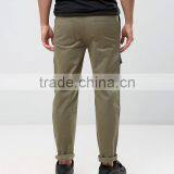 Guangzhou Manufacturer 98% Cotton 2% Elastane Soft Touch Twill Drawstring Waistband Slim Fit Functional Men's Casual Solid Pants thumbnail-2