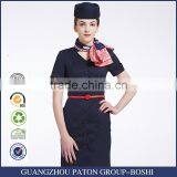 Custom Black Colours Slim Fit Stewardess Dress thumbnail-1