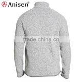 China Manufacturer Grey Knitted Sweater Men Coats thumbnail-2