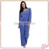 Winter Funny Dot Print Fleece Ladies Nightwear thumbnail-2