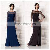Latest Chiffon Beaded Casual Long Sleeve Prom Dress thumbnail-1