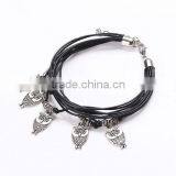 Multilayer Red Suede Tortoise Charm Bracelets Fashion Sea Animal Charm Cord Bracelets for Tourist Souvenir 2017 thumbnail-6