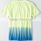 MGOO Wholesale Mens Dip Dye T Shirt Cheap Round Neck Slim Fit Fashion T Shirts thumbnail-5