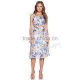 MGOO Korea Style Women Pleated Floral Summer Skirts High Waisat Fashion African Skirts 15145A408 thumbnail-3