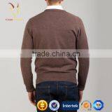 V Neck Luxury Men Pure Cashmere Sweaters, Autumn Knitwear thumbnail-3