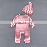 Cute Baby Red and Black Checked Romper and Pants 0utfit thumbnail-5