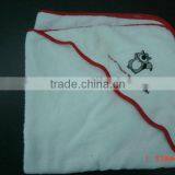 Cotton Terry Plain Color Hodded Bathrobe thumbnail-1