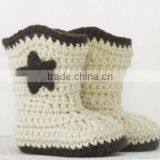 Most Popular Hand Crochet Free Knitting Pattern Baby Shoes thumbnail-2