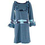 2017 Smocked Children Clothing Wholesale Girl Dresses Cotton Ruffle Bib Long Sleeve Dresses thumbnail-6