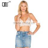 Drawstring Wrap Over Satin Camisole for Women Latest Halter Neck Crop Top thumbnail-1