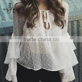 Casual mature women blouse,cheap blouse for women,custom blouse & top