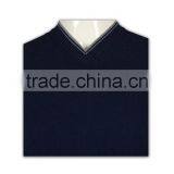 ISO9001/BSCI Manufature V-neck Navy Blue Wholesale Cheap Sweater Vest thumbnail-4