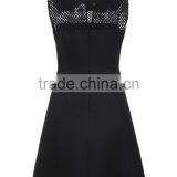 Black Cobwebbing Combined Dress thumbnail-3