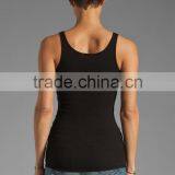 2x1 Ribbed Modal Cotton Tank Tops in Black thumbnail-2
