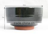 Dark Glazed Chawan Matcha Bowl For Japanese Tea Ceremony