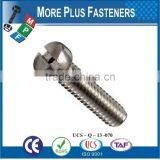 Made in Taiwan Fillister Head Slotted Machine Screw thumbnail-4