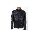 Size: L / M slim fit  fashionable classical  designer Mens PU Leather Jackets customized