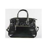 Fashion Black Ladies Leather Business Bags / Tote Handbags For Women