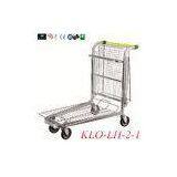 Lightweight 4 Wheel Trolley For Warehouse With Folding Basket Large Load 150KGS thumbnail-1
