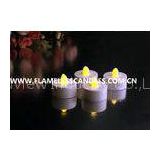 White Body flameless LED Tealight Candles , Plastic LED Candles Set for Christmas or Event