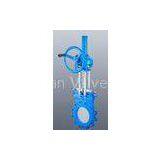 Lug Type Knife Gate Valve Rising Stem For Syrup With Dictile Iron Body / PTFE Seat