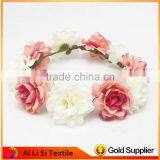 Bride Floral Elastic Headband, Paper Flower Beautiful Hairbands thumbnail-3