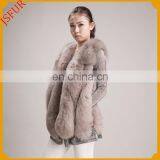 Hand Make Pluffy Hot Sale Girls Fox Fur Sleeveless Vest thumbnail-2