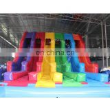 Colorful inflatable slide juegos inflables for kids and adult