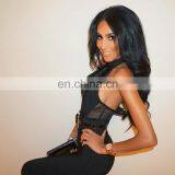 Dropshipping Clothing Women Black Sleeveless Lace Playsuit Clubwear Sexy Jumpsuits Romper thumbnail-2