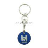 custom metal round soft enamel trolley token with letter