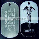 Military Dog Tags Army Dogtags 26" Chain & Silencers Embossed