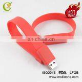 Custom Usb2.0/3.0 Silicone Wristband Convenient Bracelet Usb Flash Drive For Christmas Gifts