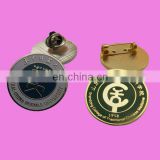 round hard enamel custom metal pin badge