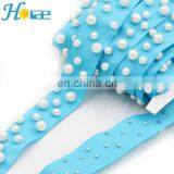 2.5cm Width New Arrival Fancy Tapes Ribbon With Pearls Different Colors Lace Trim Fancy Tapes Ribbon thumbnail-6