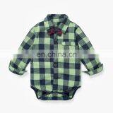 Black and Red Plaid Pattern Full Sleeve Jumpsuit Baby Boy Daily Wear Romper Wholesale thumbnail-3