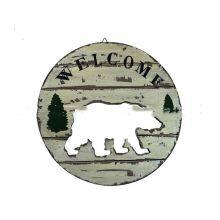 Wooden PVC Welcome Animal Beach Door Sign, Home Festival Decoration Sign Welcome Sign thumbnail-2