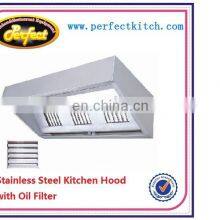Stainless Steel Commercial Kitchen Extractor Hood /Restaurant Range Cooker Hood thumbnail-5