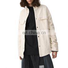 2021 New Wholesale Customized Logo Men Stand Collar Cotton Polyester Sport Jacket thumbnail-1