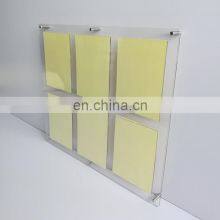6 A4 Portraits Clear Wall Mounted Acrylic Information Noticeboard