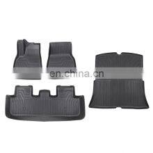 Factory Supply Ecofriendly Waterproof Customized Injection Mould TPE Car Trunk Floor Mat Fit for Tes la MODEL S thumbnail-5