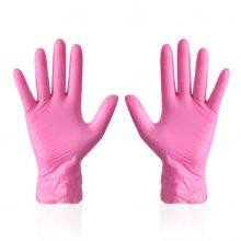 Smooth Touch Purple Color Powder Free Disposable Vinyl and Nitrile Blend Gloves thumbnail-2
