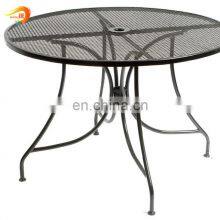 Outdoor Black Expanded Metal Mesh Chair Furniture thumbnail-3