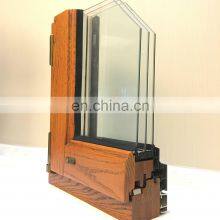 Usa Swing Open Style And Aluminium Frame Wood Window With Triple Tempered Glazed thumbnail-1