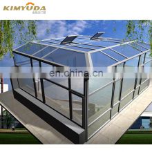 Aluminium Profile Solarium Sunrooms Modern Four Season Sunshade System Sunroom Thermal Break Glass Houses