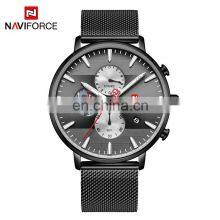 NAVIFORCE NF9169 Men Quartz Watch Simple Luxury Fashion Waterproof Mesh Watches For Mens On Sale thumbnail-3