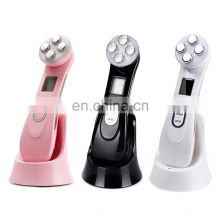 Facial 5 in 1 LED Skin Tightening Beauty RF EMS Photon Light Therapy Anti Aging Skin Rejuvenation Skin Care